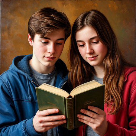 2 студента с книгой